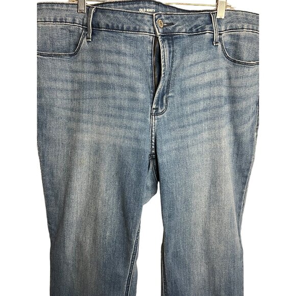 Old Navy women’s jeans plus size 20 high-rise blue stretch pockets medium wash - Picture 2 of 11